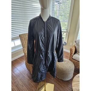 Athleta Summit Insulated Parka Jacket Womens M Mountain Olive Primaloft Packable